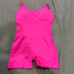 Vibrant Pink Sleeveless Romper